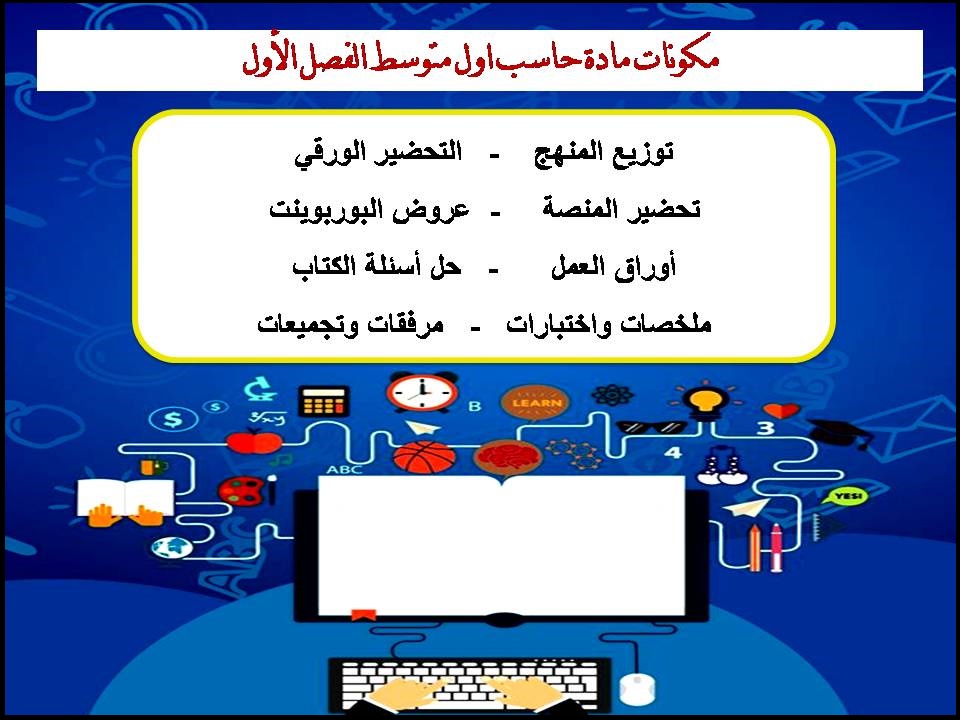 اختبار حاسب اول متوسط الفصل الأول اختبار حاسب اول متوسط الفصل الأول