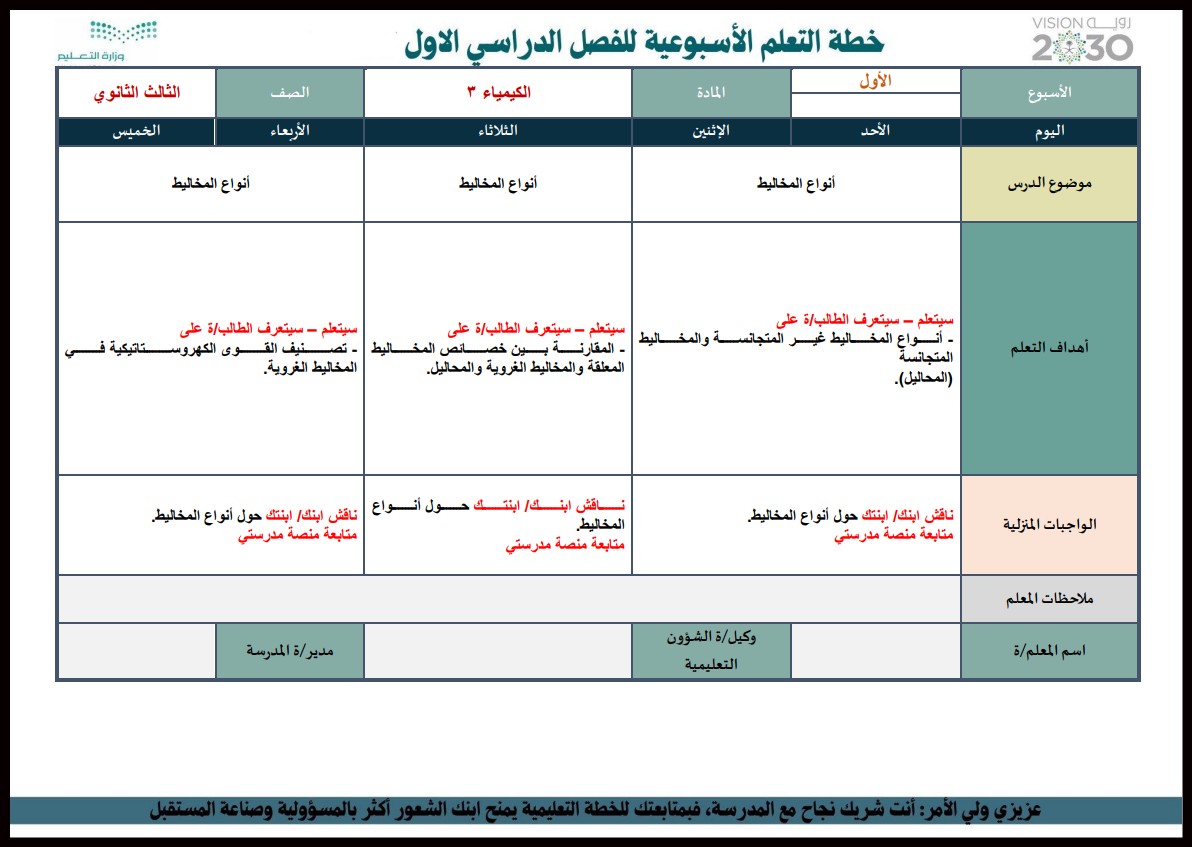 اختبار كيمياء ثالث ثانوي مسارات الفصل الأول اختبار كيمياء ثالث ثانوي مسارات الفصل الأول