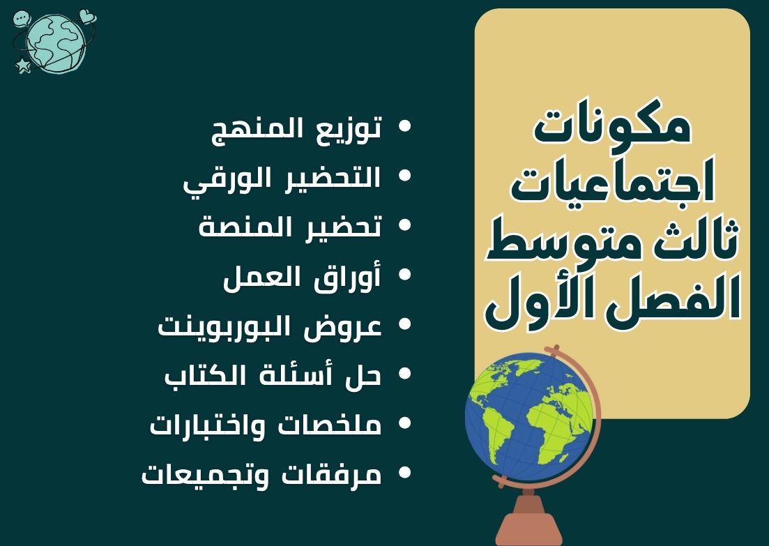اختبار اجتماعيات ثالث متوسط الفصل الأول اختبار اجتماعيات ثالث متوسط الفصل الأول