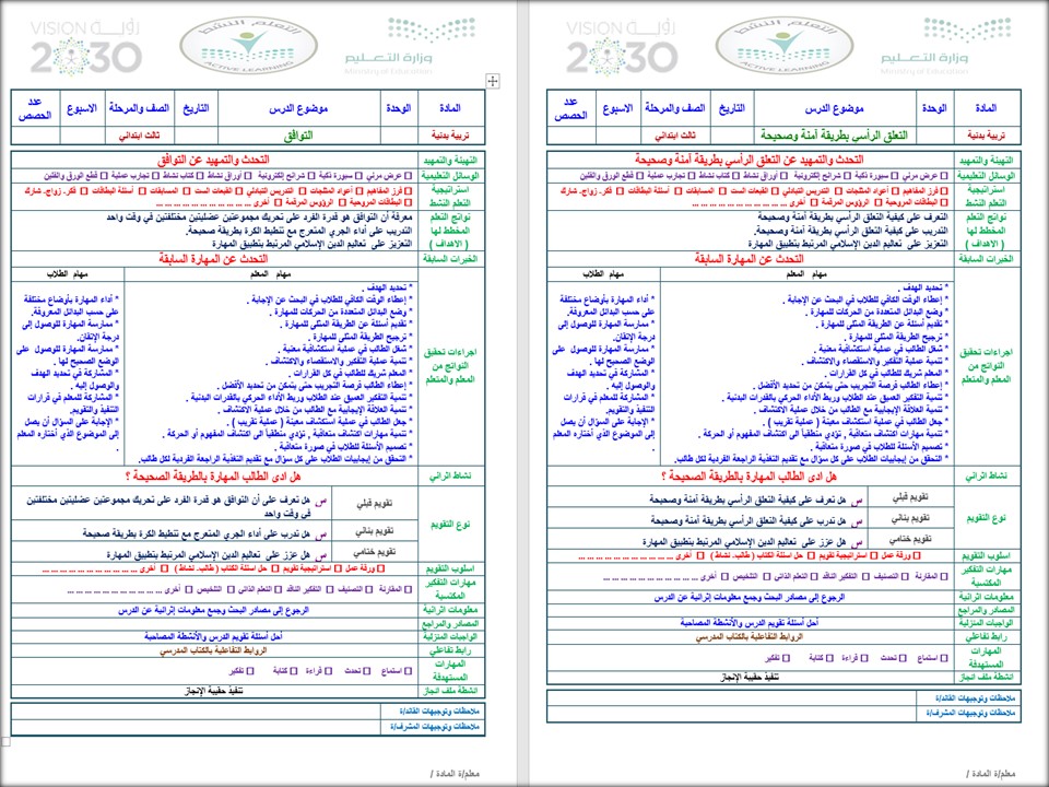 تحضير التربية البدنية الثالث الابتدائي الفصل الدراسي الثاني تحضير التربية البدنية الثالث الابتدائي الفصل الدراسي الثاني