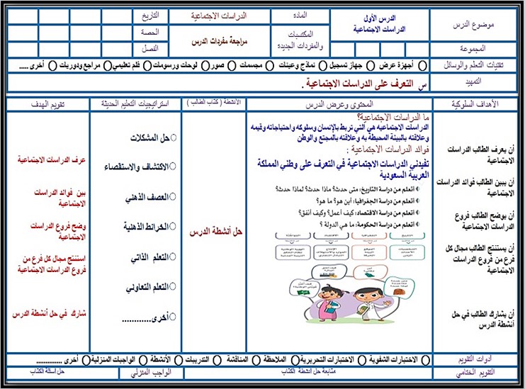 تحضير الاجتماعيات الصف الرابع الإبتدائي الفصل الدراسي الاول تحضير الاجتماعيات الصف الرابع الإبتدائي الفصل الدراسي الاول