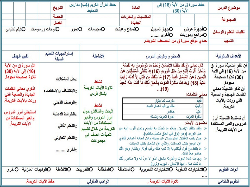 توزيع القرآن الكريم تحفيظ الصف الرابع الإبتدائي الفصل الدراسي الاول توزيع القرآن الكريم تحفيظ الصف الرابع الإبتدائي الفصل الدراسي الاول