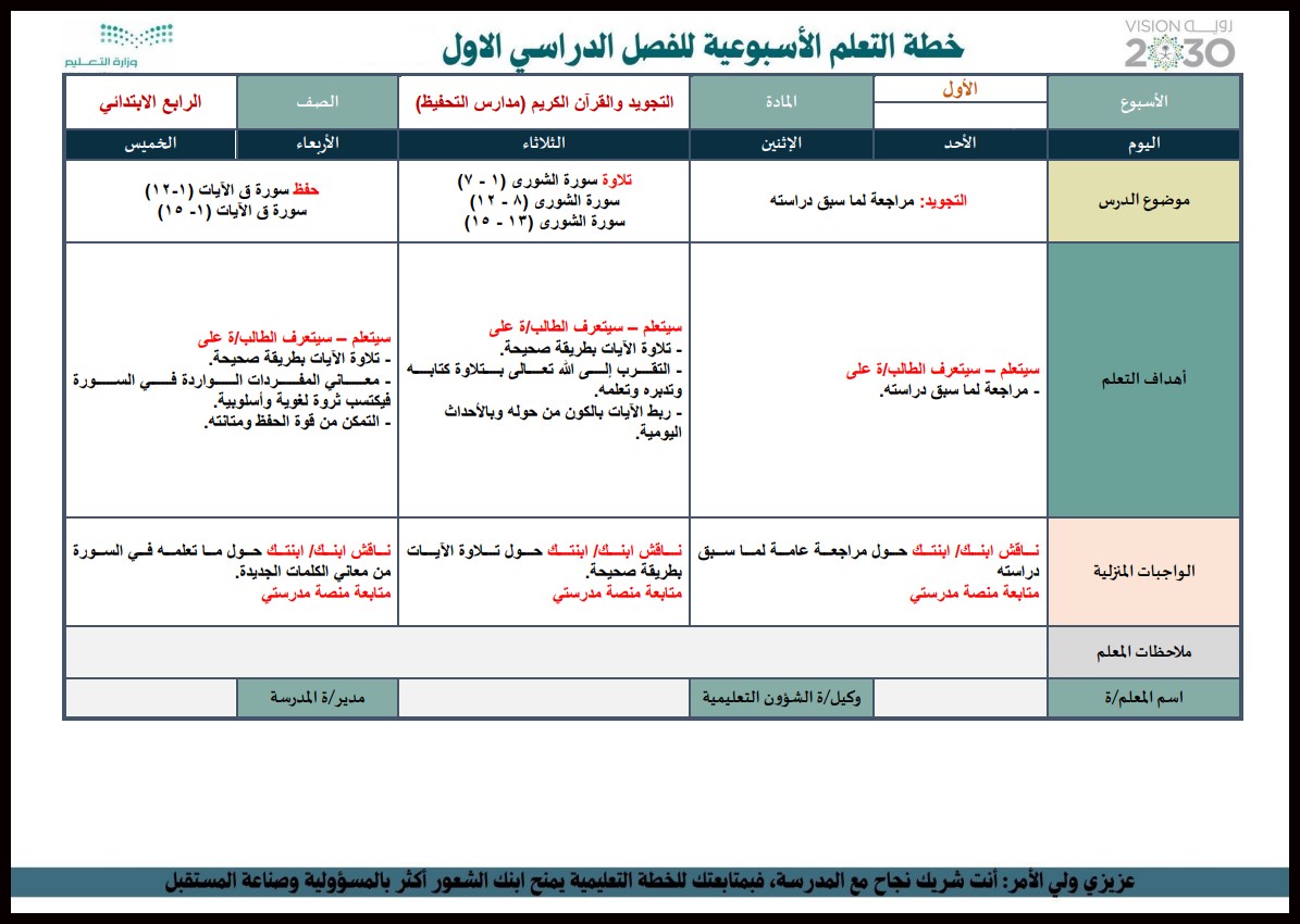 عروض باوربوينت القرآن تحفيظ الصف الرابع الإبتدائي الفصل الدراسي الاول عروض باوربوينت القرآن تحفيظ الصف الرابع الإبتدائي الفصل الدراسي الاول