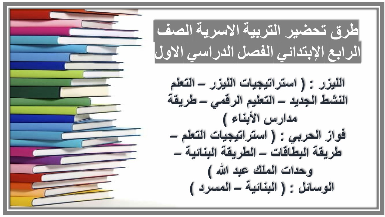 إختبارات التربية الاسرية الصف الرابع الإبتدائي الفصل الدراسي الاول إختبارات التربية الاسرية الصف الرابع الإبتدائي الفصل الدراسي الاول
