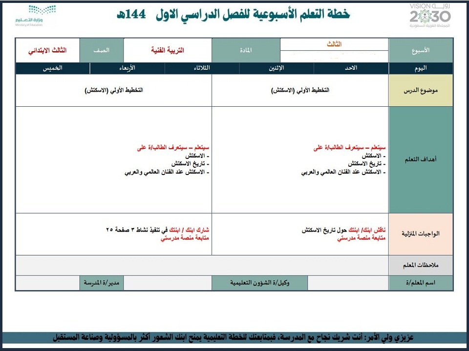 إختبارات التربية الفنية الصف الثالث الابتدائي الفصل الدراسي الاول إختبارات التربية الفنية الصف الثالث الابتدائي الفصل الدراسي الاول