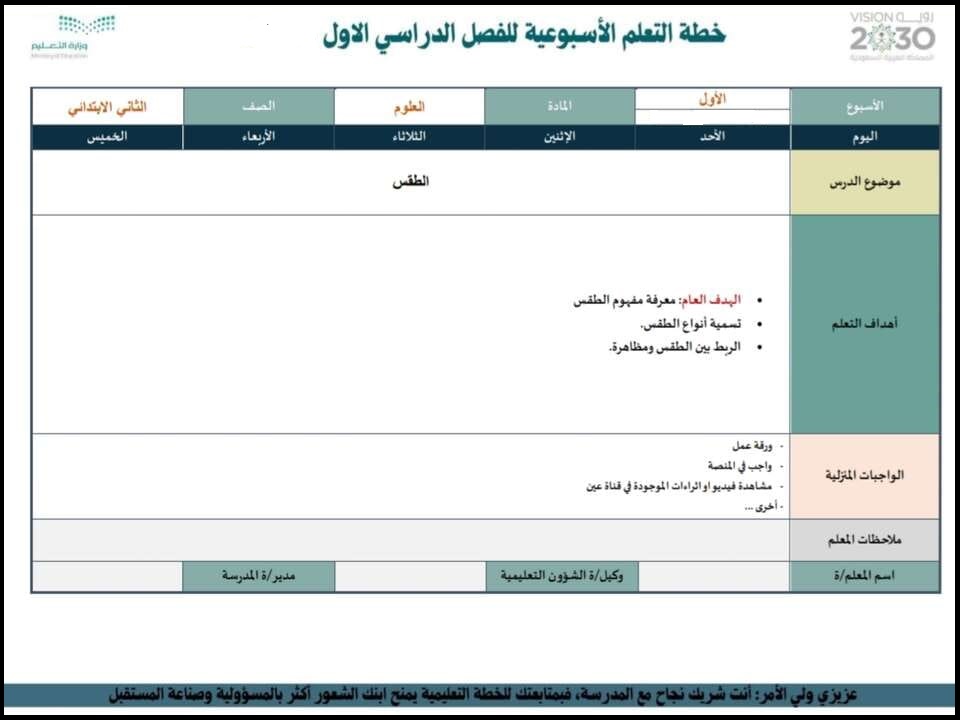 ورق عمل تربية فكرية مادة العلوم صف ثانى ابتدائي الفصل الأول ورق عمل تربية فكرية مادة العلوم صف ثانى ابتدائي الفصل الأول