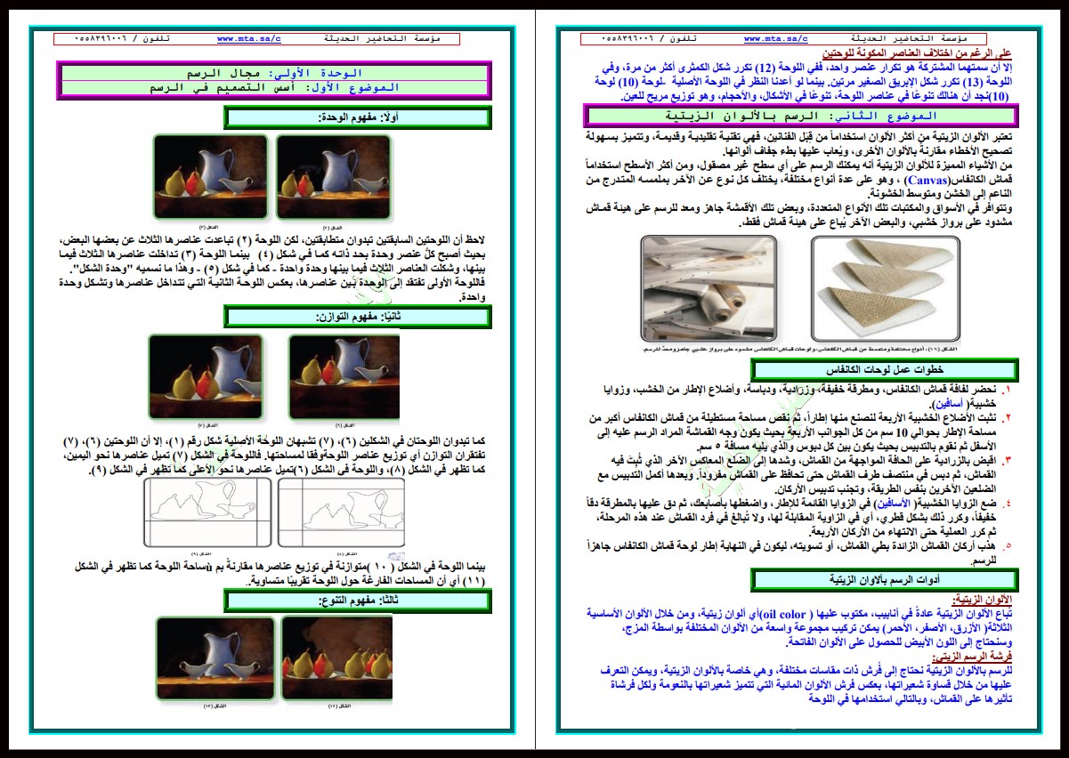 ورق عمل مادة التربية الفنية صف سادس ابتدائى النصف الاول ورق عمل مادة التربية الفنية صف سادس ابتدائى النصف الاول