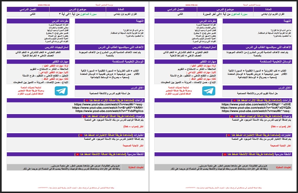 بوربوينت مادة القرآن الكريم اول ابتدائي الفصل الدراسي الثانى بوربوينت مادة القرآن الكريم اول ابتدائي الفصل الدراسي الثانى