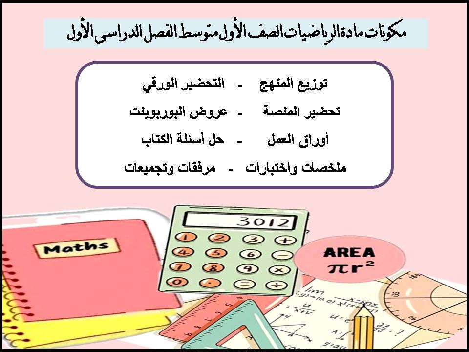 بوربوينت الرياضيات الصف الأول متوسط الفصل الدراسى الأول بوربوينت الرياضيات الصف الأول متوسط الفصل الدراسى الأول