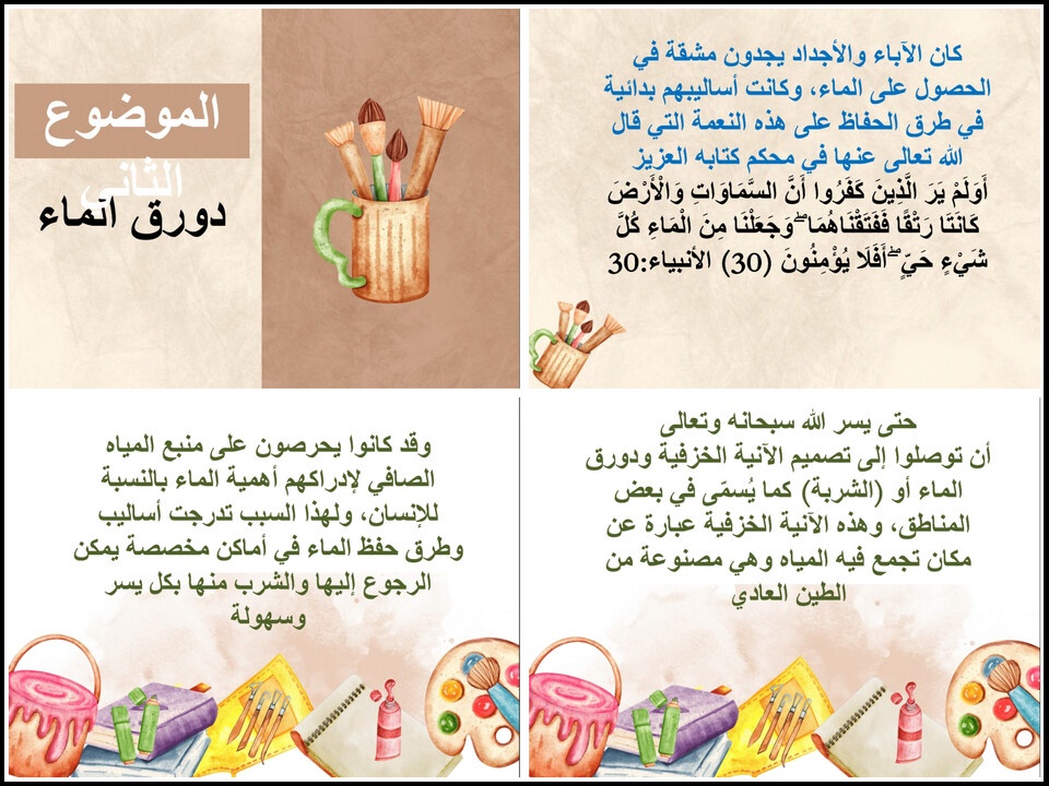 تحضير مادة التربية الفنية الصف الأول متوسط الفصل الدراسى الأول تحضير مادة التربية الفنية الصف الأول متوسط الفصل الدراسى الأول