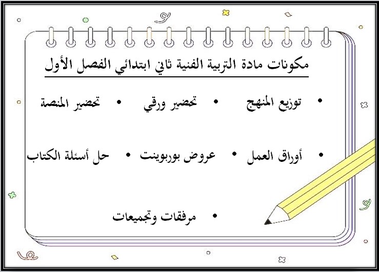 حل اسئلة مادة التربية الفنية للصف الثانى الابتدائي فصل دراسي اول حل اسئلة مادة التربية الفنية للصف الثانى الابتدائي فصل دراسي اول