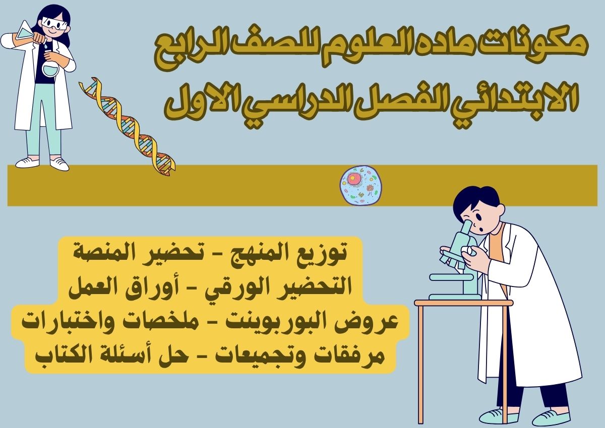 مهارات ماده العلوم للصف الرابع الابتدائي الفصل الدراسي الاول مهارات ماده العلوم للصف الرابع الابتدائي الفصل الدراسي الاول