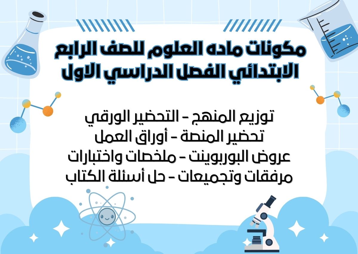 حل اسئلة ماده العلوم للصف الرابع الابتدائي الفصل الدراسي الاول حل اسئلة ماده العلوم للصف الرابع الابتدائي الفصل الدراسي الاول