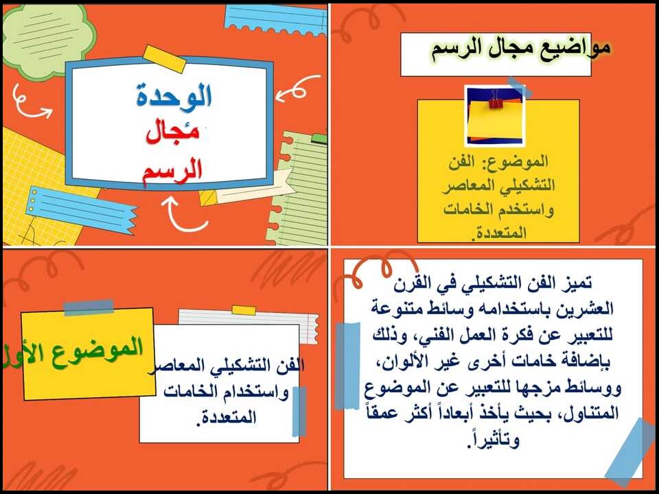 تحضير منصة مدرستي التربية الفنية للصف الثالث المتوسط فصل دراسي أول تحضير منصة مدرستي التربية الفنية للصف الثالث المتوسط فصل دراسي أول