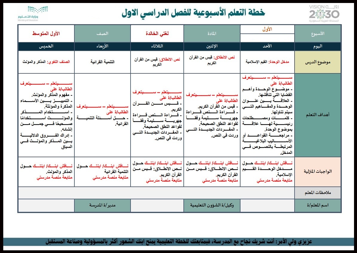 كتاب مادة لغتى الصف الأول متوسط الفصل الدراسى الأول كتاب مادة لغتى الصف الأول متوسط الفصل الدراسى الأول