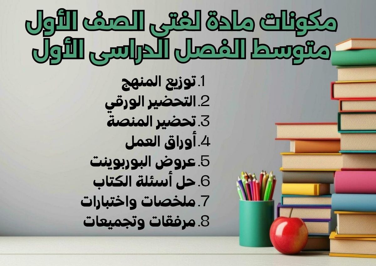 كتاب مادة لغتى الصف الأول متوسط الفصل الدراسى الأول كتاب مادة لغتى الصف الأول متوسط الفصل الدراسى الأول