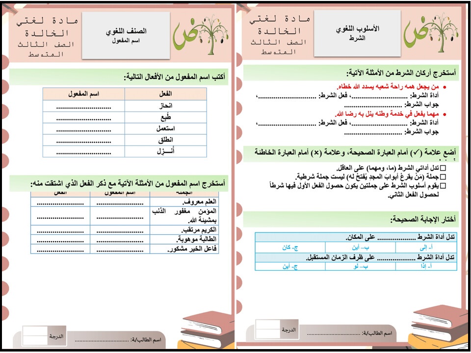 بوربوينت ماده لغتي الصف الثالث المتوسط الفصل الدراسي الاول بوربوينت ماده لغتي الصف الثالث المتوسط الفصل الدراسي الاول