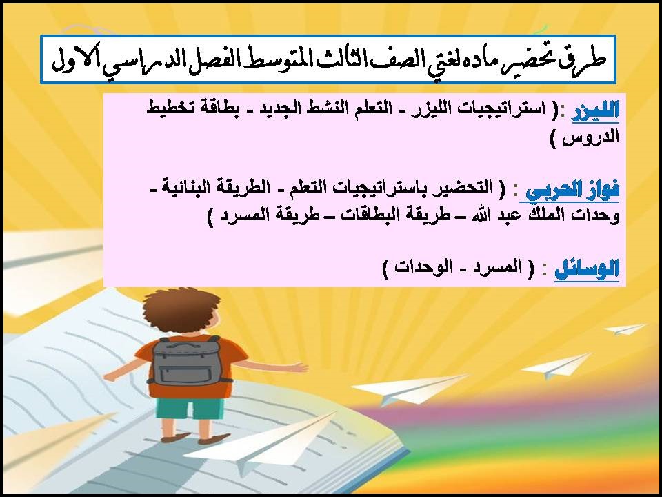 بوربوينت ماده لغتي الصف الثالث المتوسط الفصل الدراسي الاول بوربوينت ماده لغتي الصف الثالث المتوسط الفصل الدراسي الاول