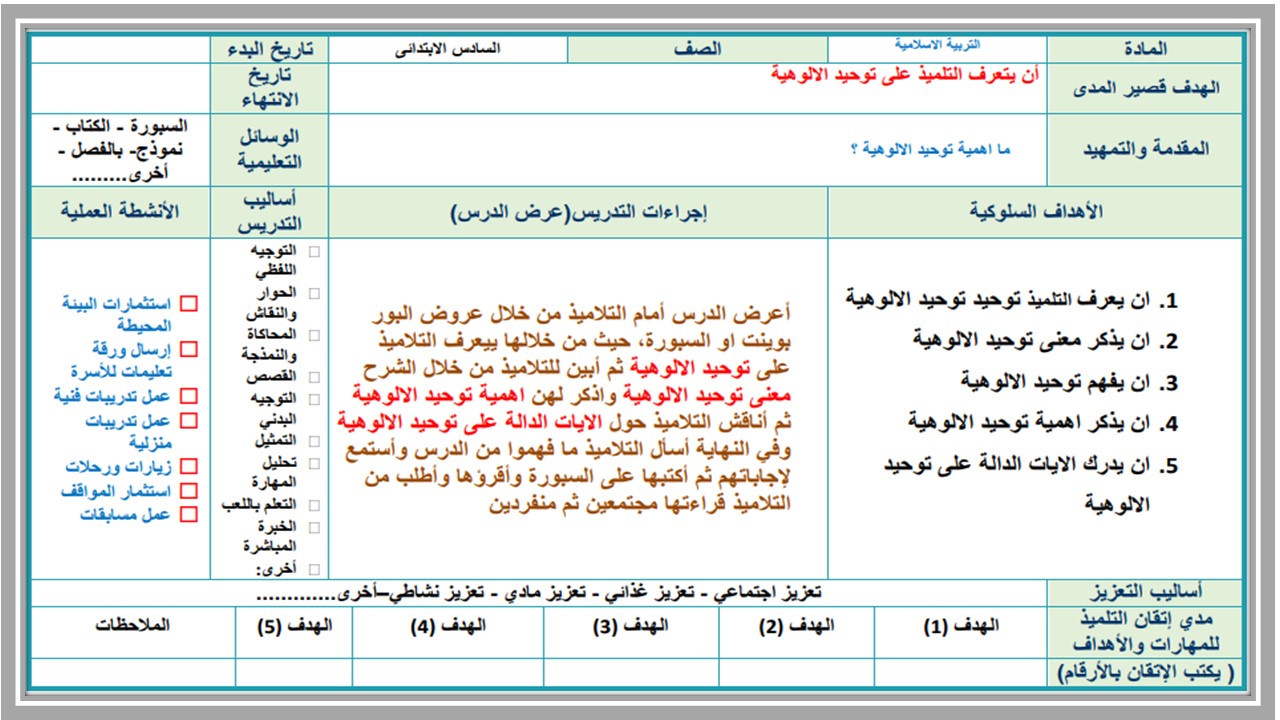 أوراق عمل الدراسات الإسلامية للتربية الفكرية للصف السادس الابتدائي الفصل الثاني أوراق عمل الدراسات الإسلامية للتربية الفكرية للصف السادس الابتدائي الفصل الثاني