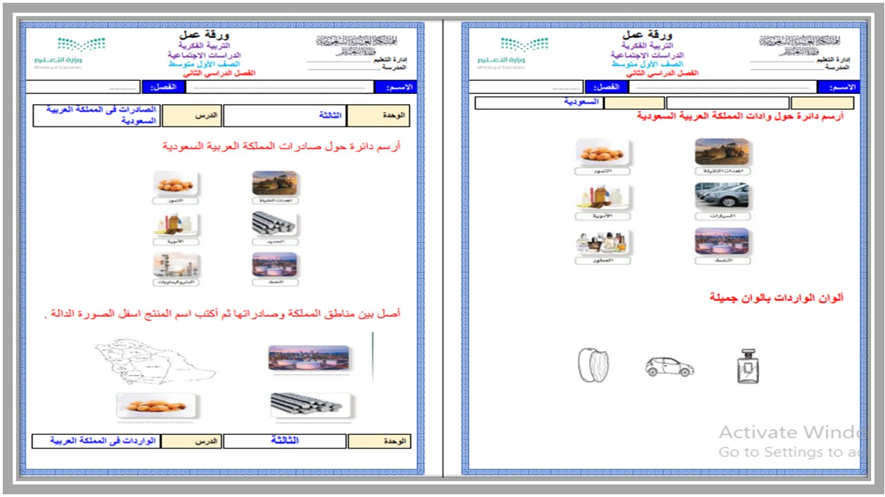 بوربوينت لمادة الدراسات الاجتماعية للتربية الفكرية صف اول متوسط الفصل الثاني بوربوينت لمادة الدراسات الاجتماعية للتربية الفكرية صف اول متوسط الفصل الثاني