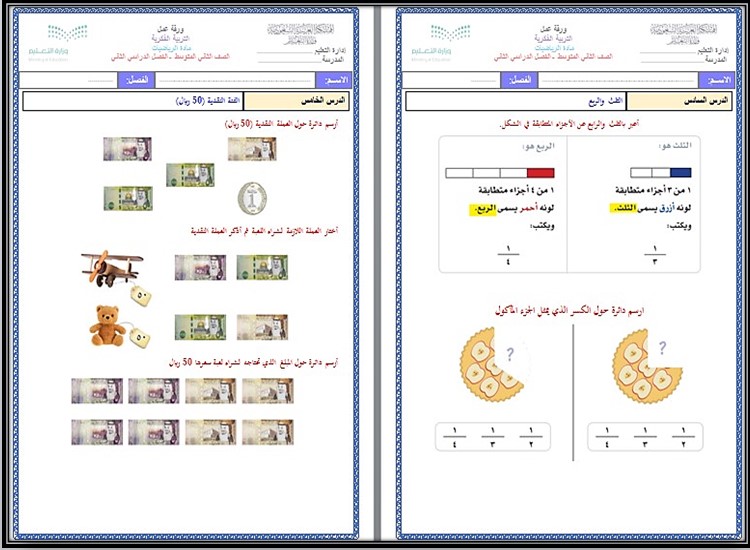 بوربوينت مادة الرياضيات للتربية الفكرية الصف الثانى المتوسط الفصل الثاني بوربوينت مادة الرياضيات للتربية الفكرية الصف الثانى المتوسط الفصل الثاني