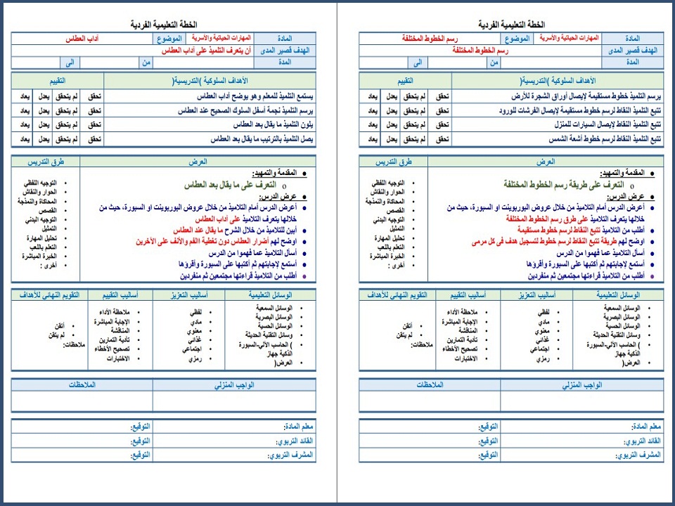 تحضير مادة التربية الاسرية للتربية الفكرية للصف الأول الابتدائي الفصل الثاني تحضير مادة التربية الاسرية للتربية الفكرية للصف الأول الابتدائي الفصل الثاني
