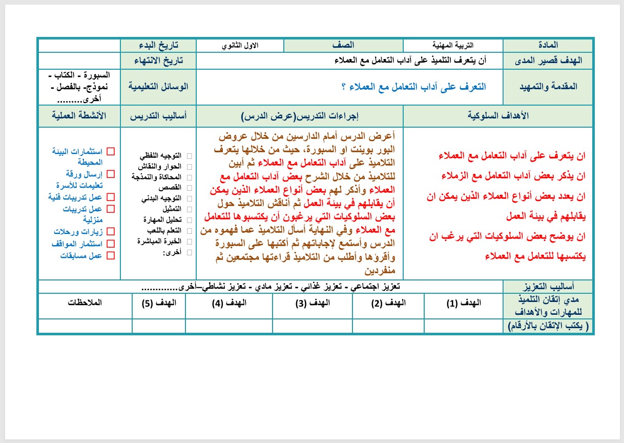 عروض بوربوينت التربية المهنية للتربية الفكرية صف اول ثانوي الفصل الثاني عروض بوربوينت التربية المهنية للتربية الفكرية صف اول ثانوي الفصل الثاني