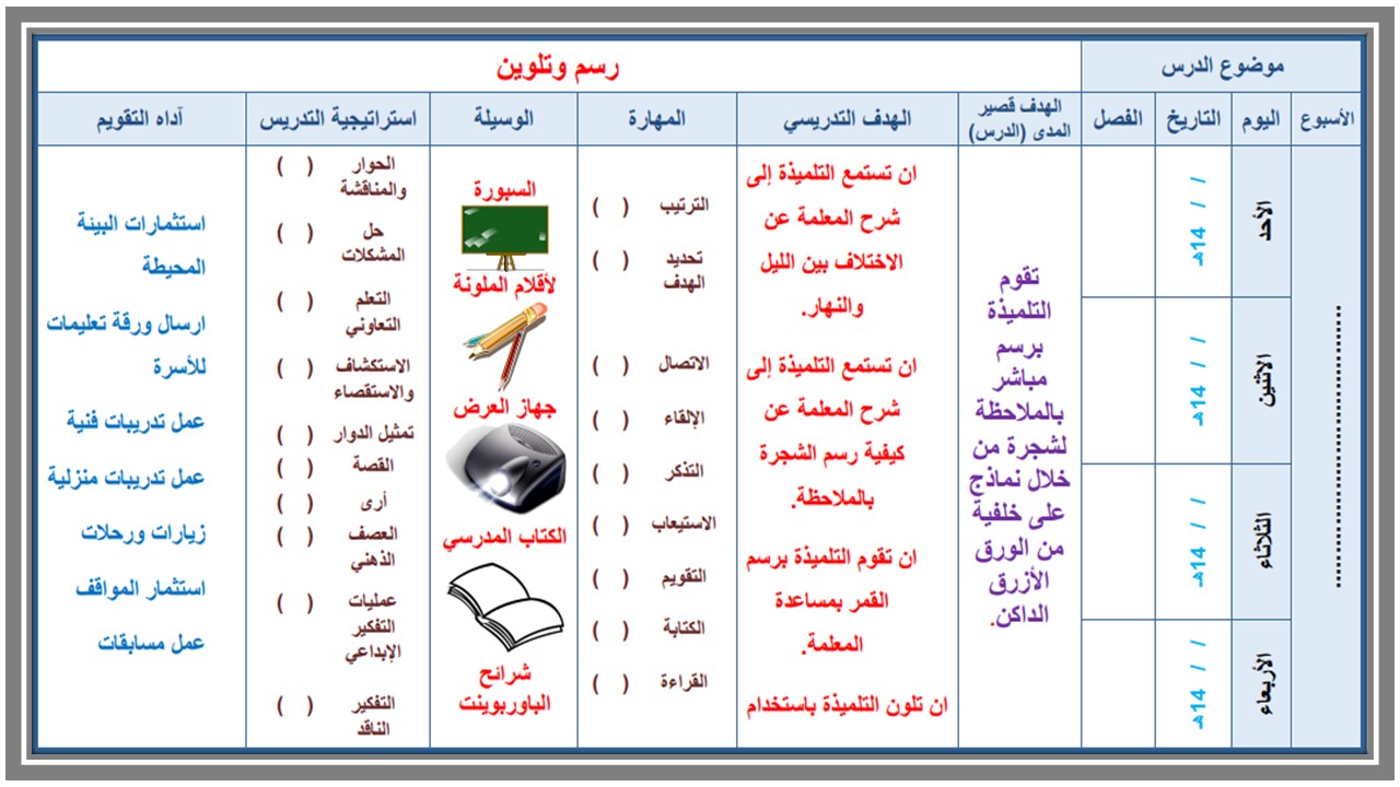 تحضير مادة تربية فنية للتربية الفكرية الصف الثالث المتوسط الفصل الثاني تحضير مادة تربية فنية للتربية الفكرية الصف الثالث المتوسط الفصل الثاني