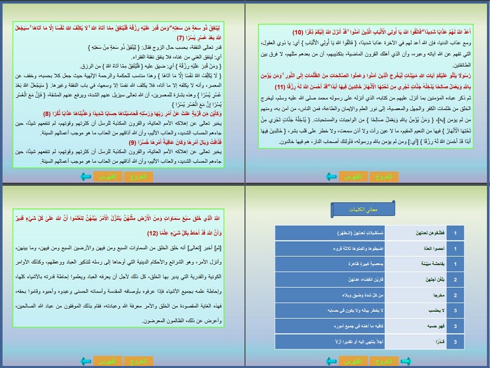 عروض بوربوينت للقرآن الكريم الصف الأول متوسط الفصل الثاني عروض بوربوينت للقرآن الكريم الصف الأول متوسط الفصل الثاني