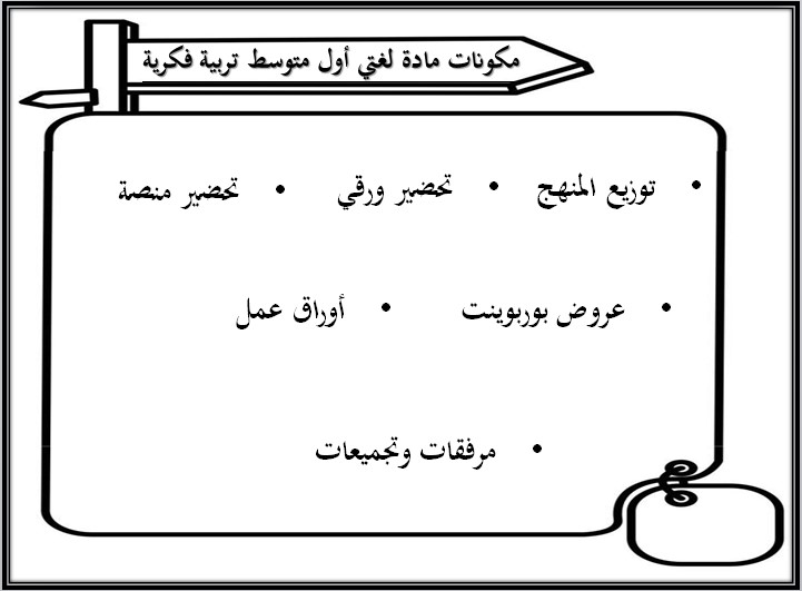 ورق عمل مادة لغتي للتربية الفكرية صف اول متوسط الفصل الثاني ورق عمل مادة لغتي للتربية الفكرية صف اول متوسط الفصل الثاني