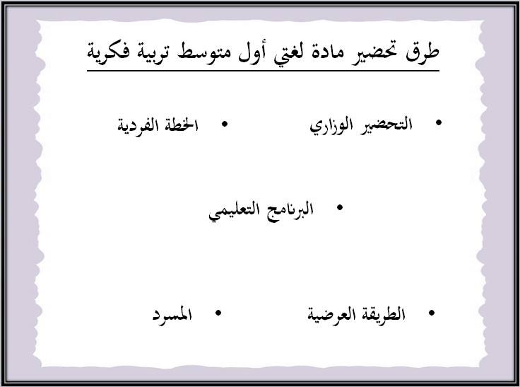ورق عمل مادة لغتي للتربية الفكرية صف اول متوسط الفصل الثاني ورق عمل مادة لغتي للتربية الفكرية صف اول متوسط الفصل الثاني