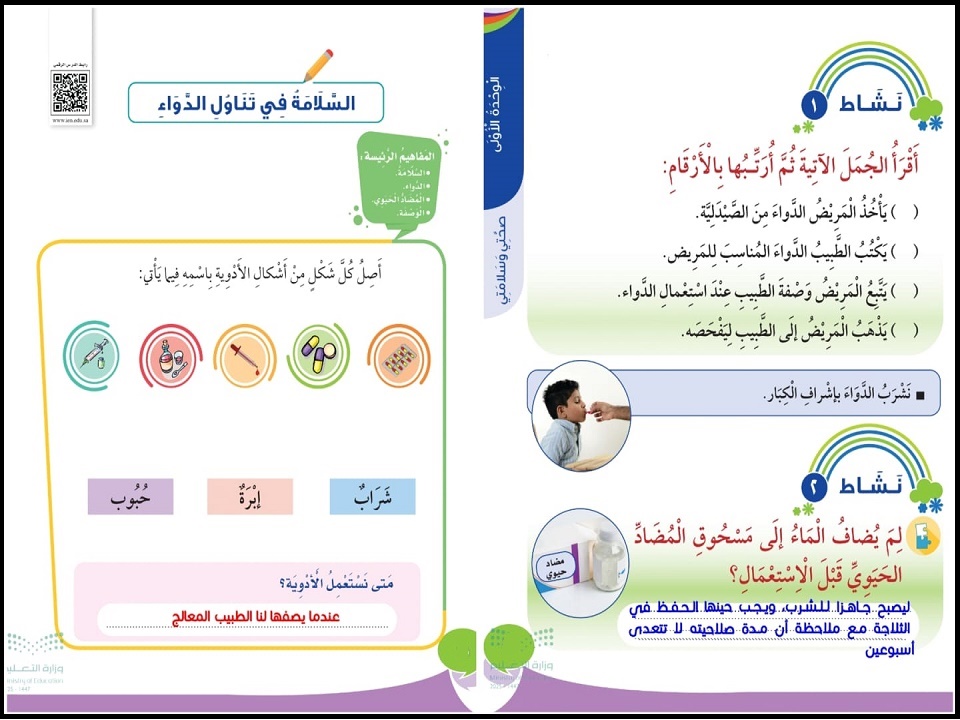 تحضير مادة التربية الاسرية الصف الثالث الإبتدائي الفصل الدراسي الأول تحضير مادة التربية الاسرية الصف الثالث الإبتدائي الفصل الدراسي الأول