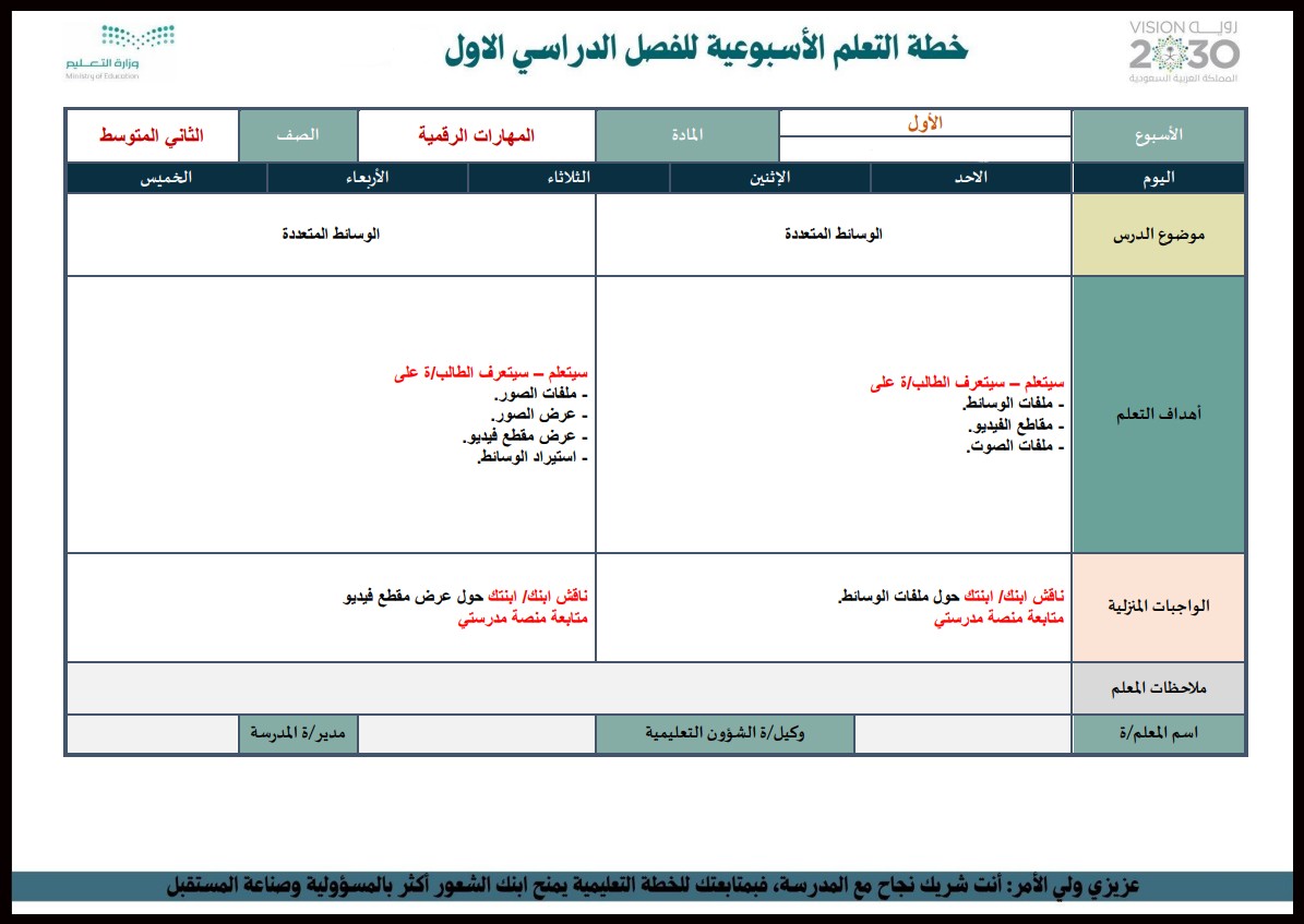 ملخص مادة الحاسب الآلي الصف الثاني المتوسط الفصل الأول ملخص مادة الحاسب الآلي الصف الثاني المتوسط الفصل الأول