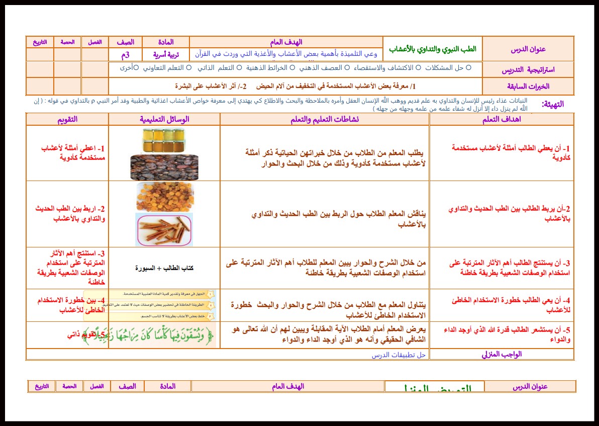ملخص مادة التربية الأسرية الصف الثالث المتوسط الفصل الأول ملخص مادة التربية الأسرية الصف الثالث المتوسط الفصل الأول