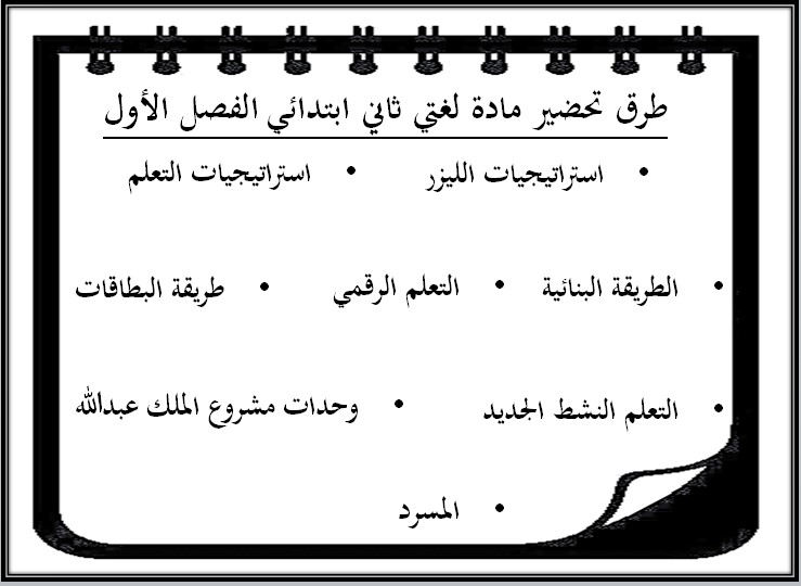 ملخص لغتي الصف الثاني الابتدائي الفصل الأول ملخص لغتي الصف الثاني الابتدائي الفصل الأول