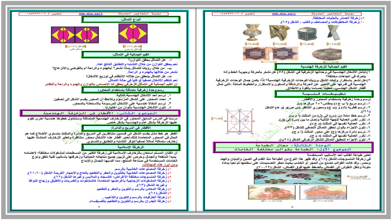 ملخص مادة التربية الفنية الصف الرابع الابتدائي الفصل الأول ملخص مادة التربية الفنية الصف الرابع الابتدائي الفصل الأول