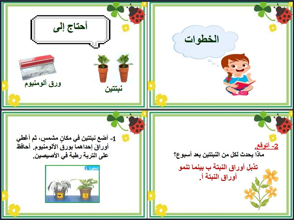 ملخص مادة العلوم الصف الثاني الابتدائي الفصل الأول ملخص مادة العلوم الصف الثاني الابتدائي الفصل الأول