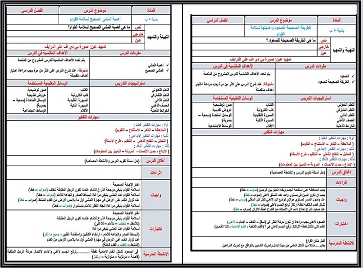 تحضير منصة مدرستي مادة تربية بدنية صف خامس إبتدائي فصل دراسي اول تحضير منصة مدرستي مادة تربية بدنية صف خامس إبتدائي فصل دراسي اول