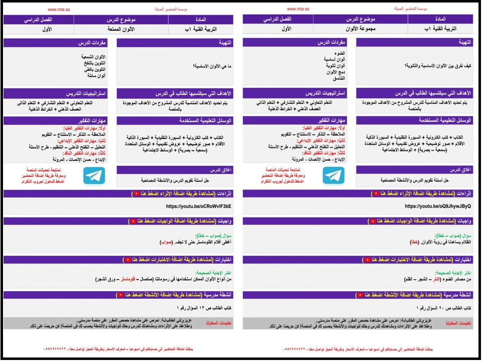 تحضير منصة مدرستي مادة تربية فنية صف أول إبتدائي فصل دراسي اول تحضير منصة مدرستي مادة تربية فنية صف أول إبتدائي فصل دراسي اول