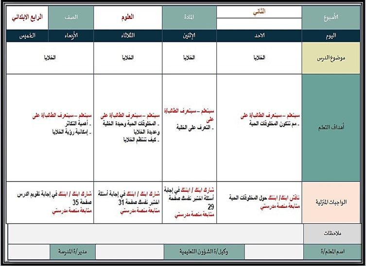 تحضير منصة مدرستي مادة علوم صف رابع إبتدائي فصل دراسي اول تحضير منصة مدرستي مادة علوم صف رابع إبتدائي فصل دراسي اول