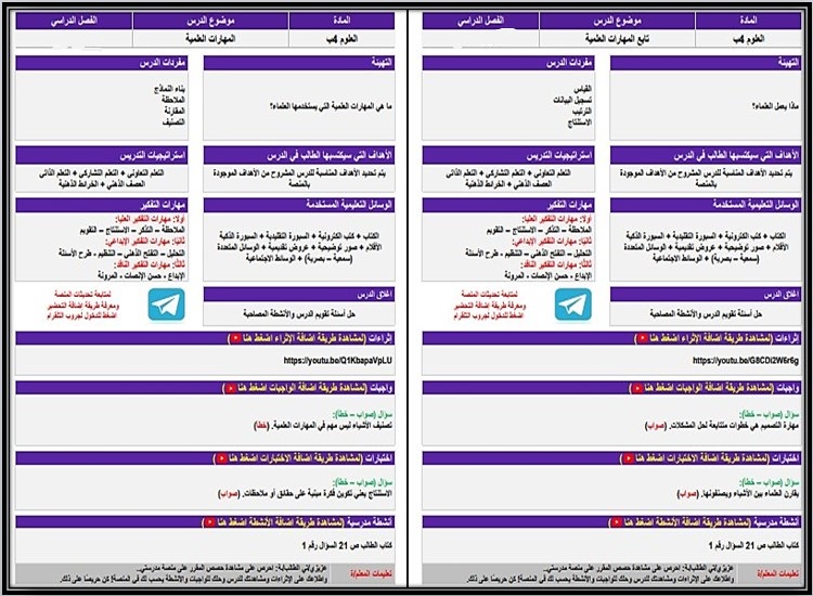 تحضير منصة مدرستي مادة علوم صف رابع إبتدائي فصل دراسي اول تحضير منصة مدرستي مادة علوم صف رابع إبتدائي فصل دراسي اول
