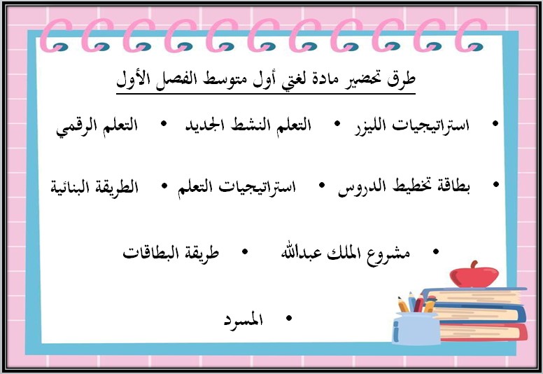 تحضير منصة مدرستي مادة لغتي صف أول متوسط فصل دراسي اول تحضير منصة مدرستي مادة لغتي صف أول متوسط فصل دراسي اول