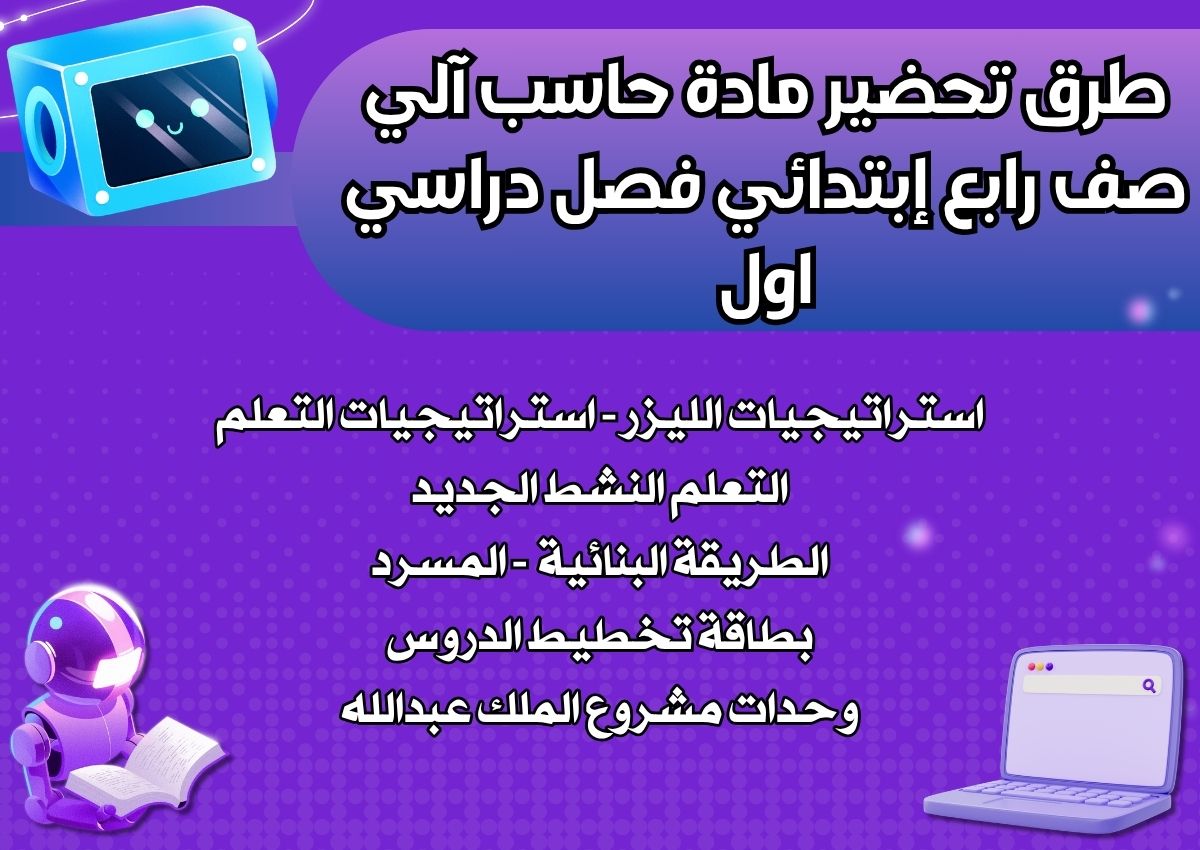 تحضير منصة مدرستي لمادة حاسب آلي صف رابع إبتدائي فصل دراسي اول تحضير منصة مدرستي لمادة حاسب آلي صف رابع إبتدائي فصل دراسي اول