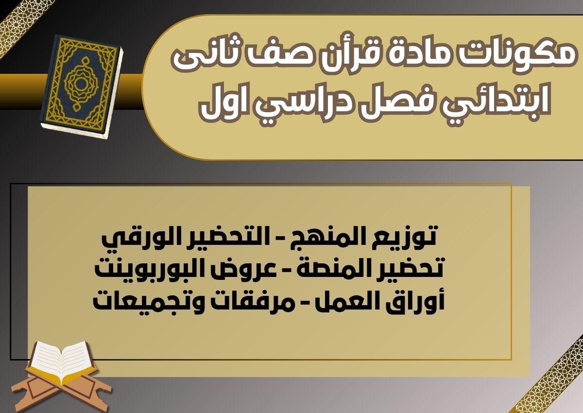 تحضير منصة مدرستي مادة قرأن صف ثانى ابتدائي فصل دراسي اول تحضير منصة مدرستي مادة قرأن صف ثانى ابتدائي فصل دراسي اول