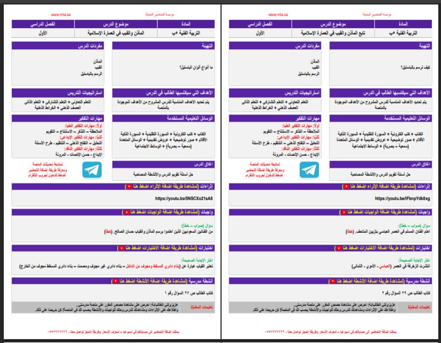 تحضير منصة مدرستي مادة تربيه فنيه صف خامس ابتدائي فصل دراسي اول منصة مدرستي مادة تربيه فنيه صف خامس ابتدائي فصل دراسي اول