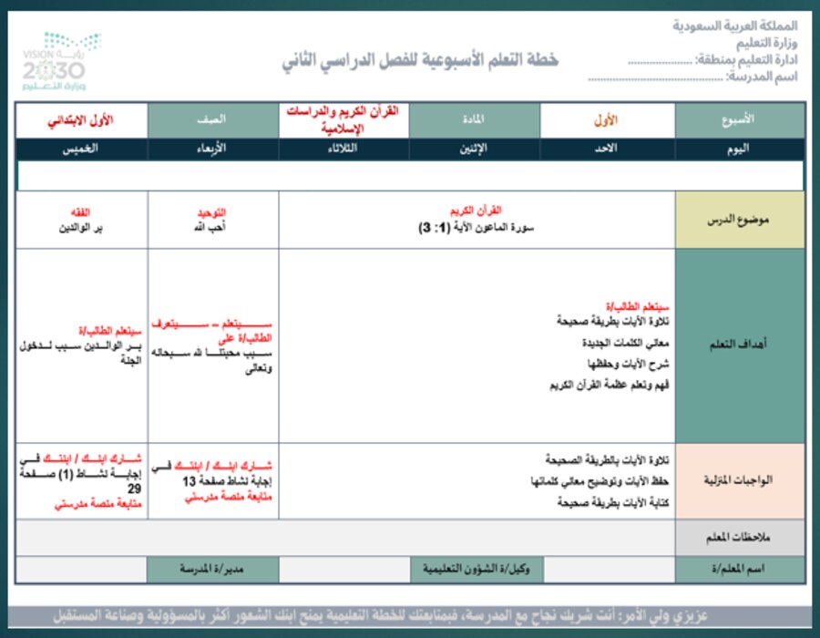 أوراق عمل مادة الدراسات الإسلامية الصف الأول الابتدائي للفصل الدراسي الثاني أوراق عمل مادة الدراسات الإسلامية الصف الأول الابتدائي للفصل الدراسي الثاني