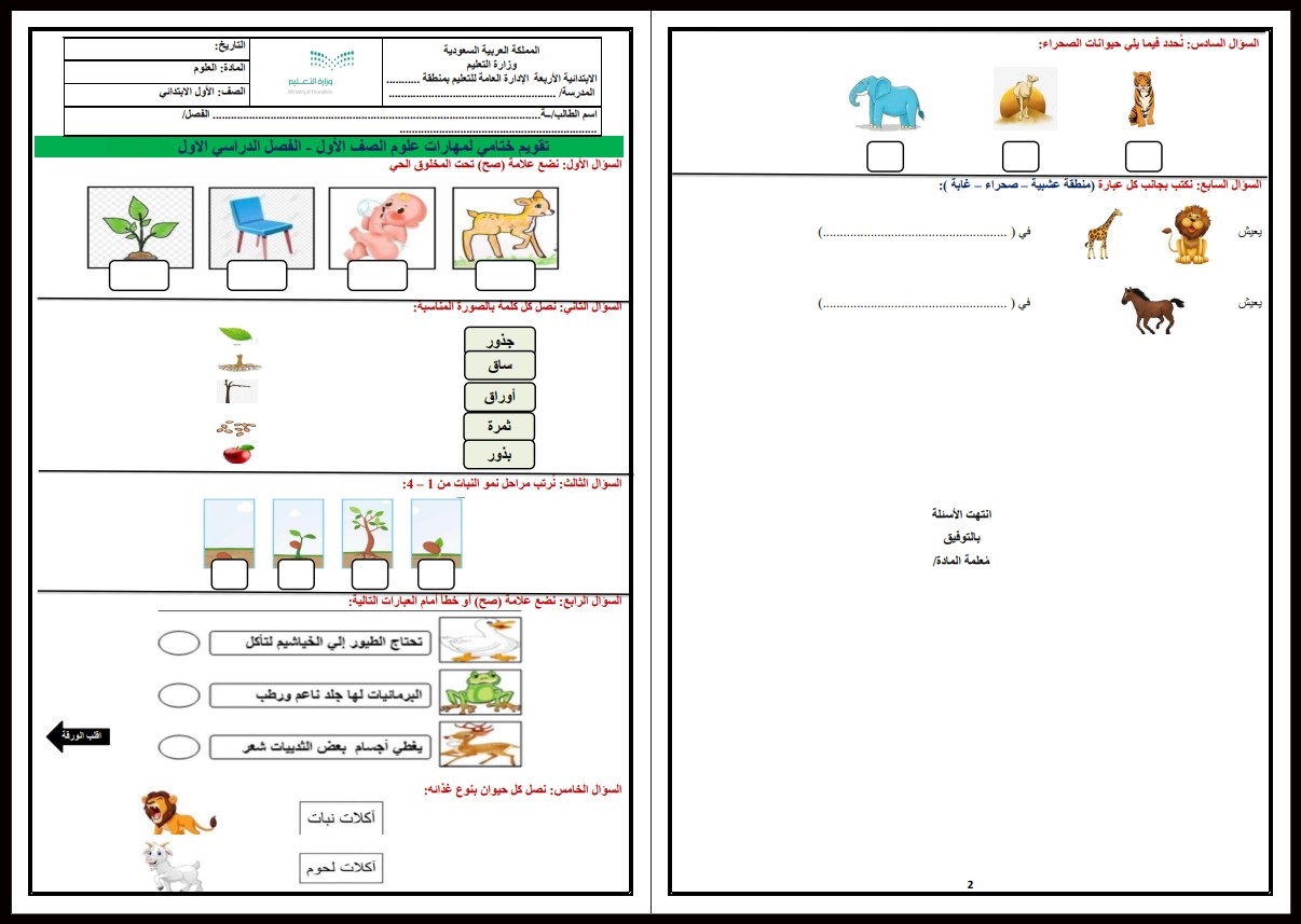 بور بوينت مادة العلوم الصف الأول الابتدائي الفصل الدراسي اول بور بوينت مادة العلوم الصف الأول الابتدائي الفصل الدراسي اول