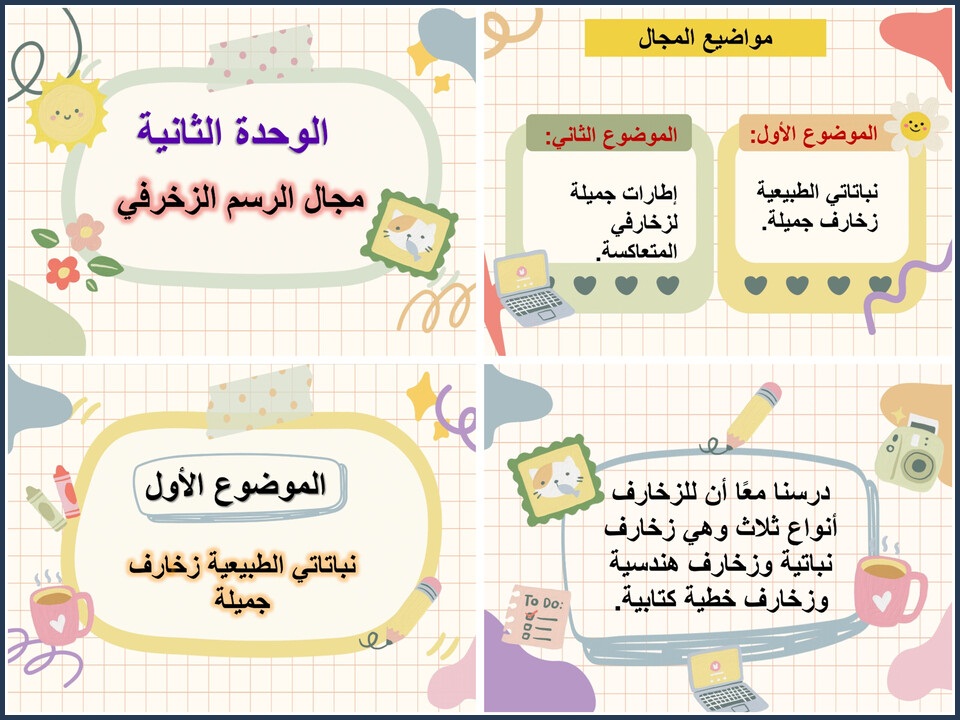 بور بوينت مادة التربية الفنية الصف الثاني الابتدائي الفصل الدراسي اول بور بوينت مادة التربية الفنية الصف الثاني الابتدائي الفصل الدراسي اول