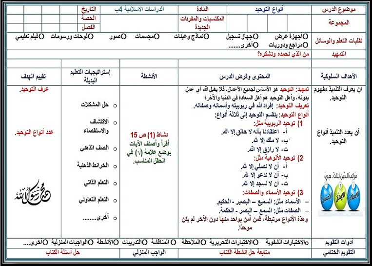 تحضير الدراسات الإسلامية الصف الرابع الابتدائي الفصل الدراسي الاول تحضير الدراسات الإسلامية الصف الرابع الابتدائي الفصل الدراسي الاول