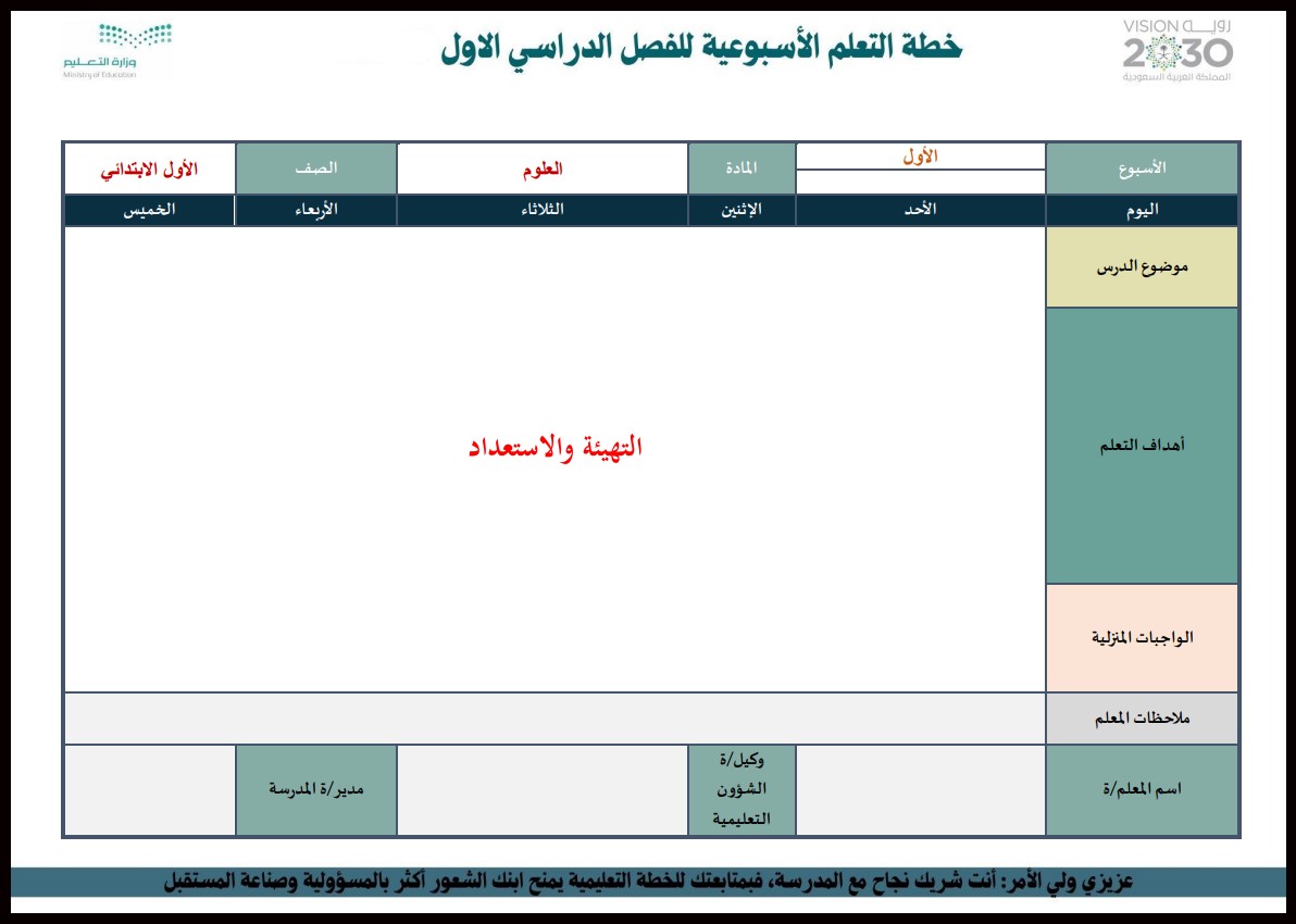 بور بوينت مادة العلوم الصف الأول الابتدائي الفصل الدراسي اول بور بوينت مادة العلوم الصف الأول الابتدائي الفصل الدراسي اول